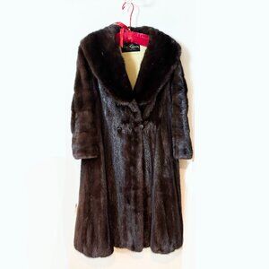 Oleg Cassini Mahagany Mink Coat